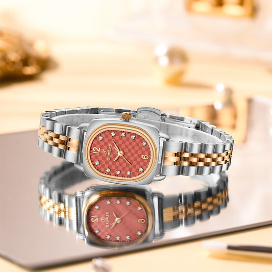 Reward-Montre Femme Bracelet Luxe Quartz & Acier Inoxydable