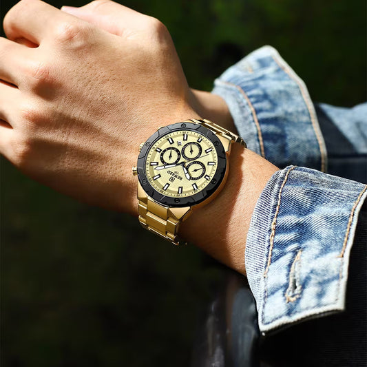 Reward-Montre VIP de Luxe-Chronographe Quartz Mode & Affichage Lumineux