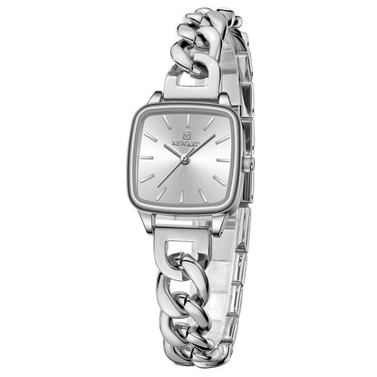 Reward-Montre Femme Carrée Vintage avec Bracelet Acier Inoxydable — Élégance & Fiabilité
