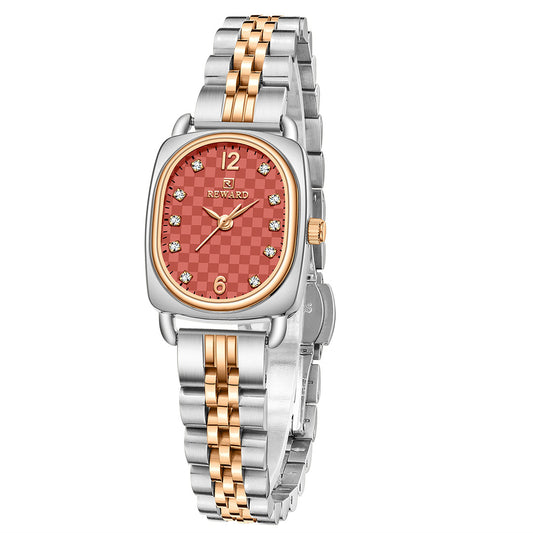 Reward-Montre Femme Bracelet Luxe Quartz & Acier Inoxydable