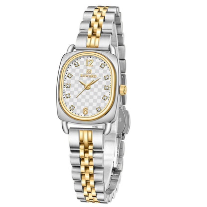 Reward-Montre Femme Bracelet Luxe Quartz & Acier Inoxydable