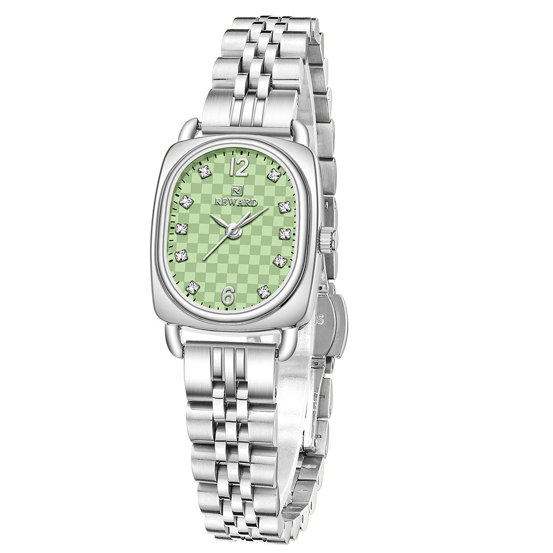 Reward-Montre Femme Bracelet Luxe Quartz & Acier Inoxydable