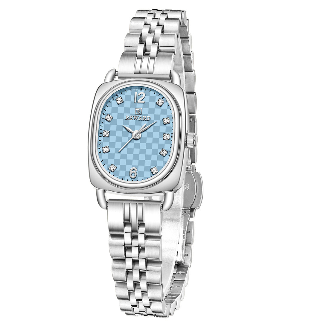 Reward-Montre Femme Bracelet Luxe Quartz & Acier Inoxydable