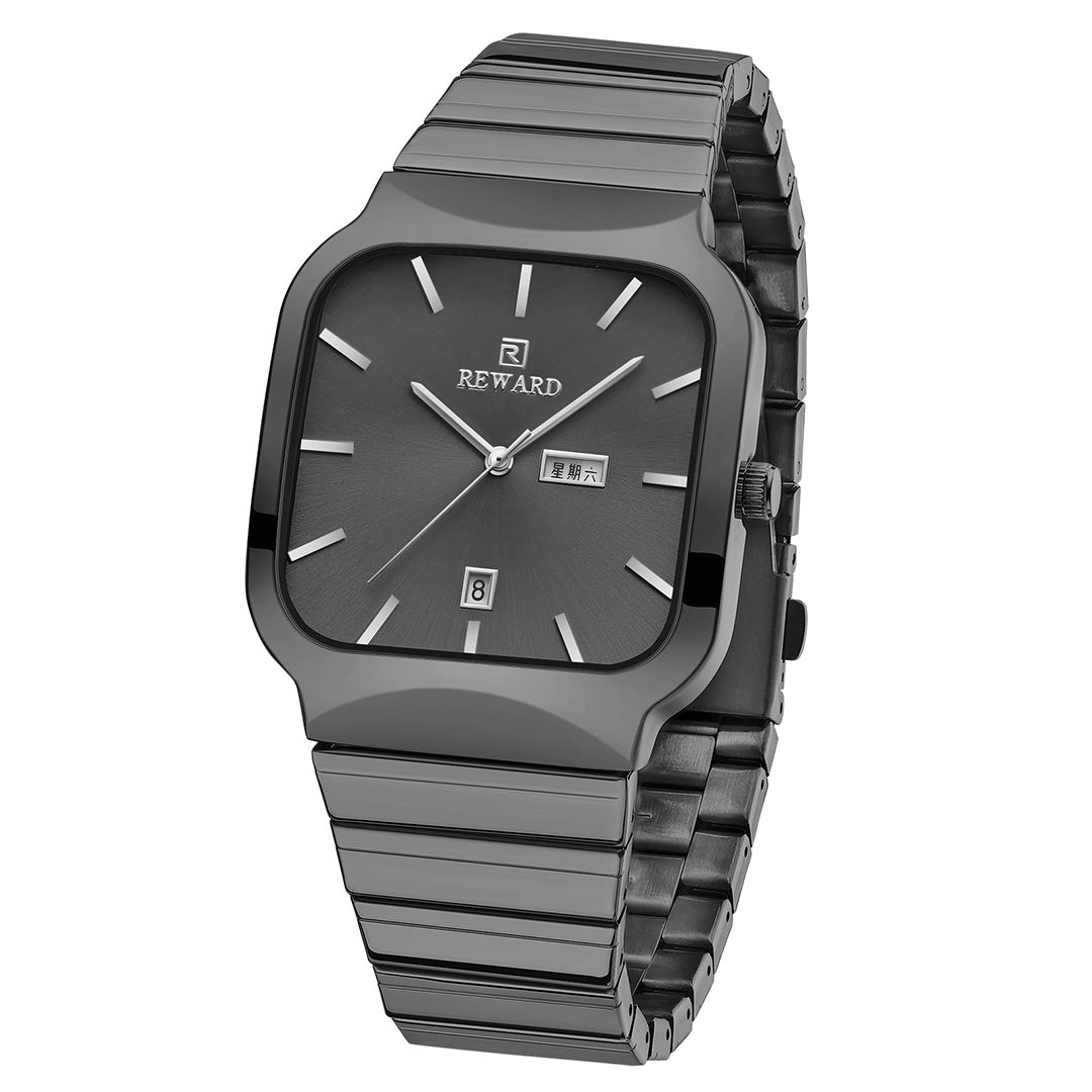 Reward-Montre Homme Chronographe de Précision Mouvement Quartz & Design Élégant