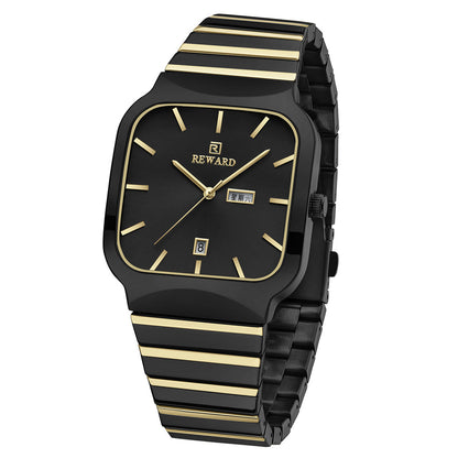 Reward-Montre Homme Chronographe de Précision Mouvement Quartz & Design Élégant