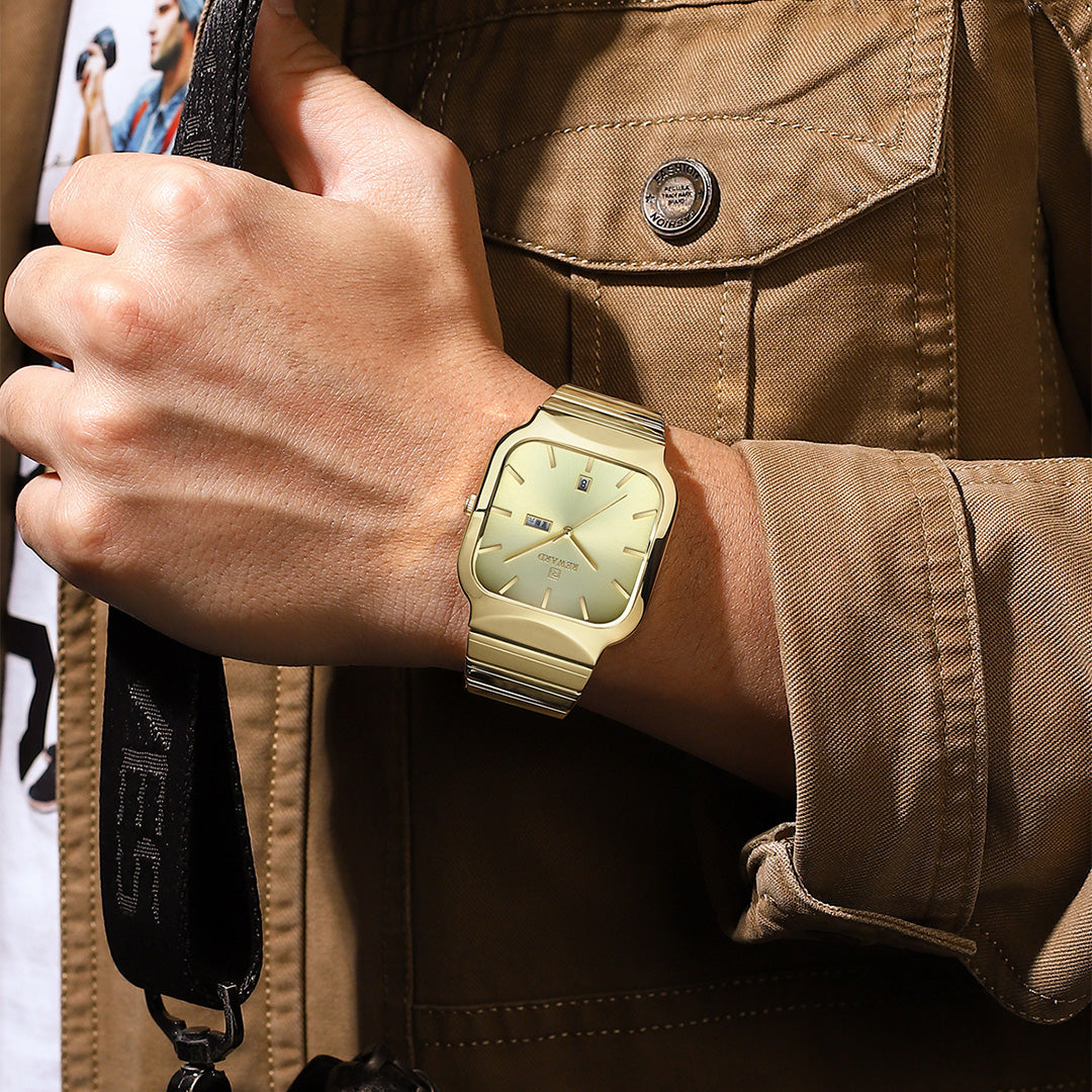 Reward-Montre Homme Chronographe de Précision Mouvement Quartz & Design Élégant