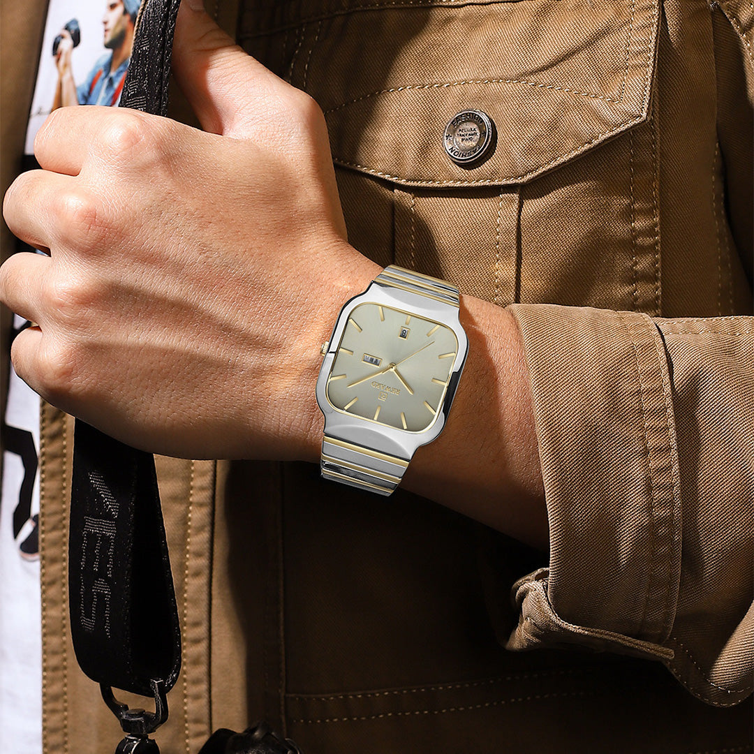 Reward-Montre Homme Chronographe de Précision Mouvement Quartz & Design Élégant