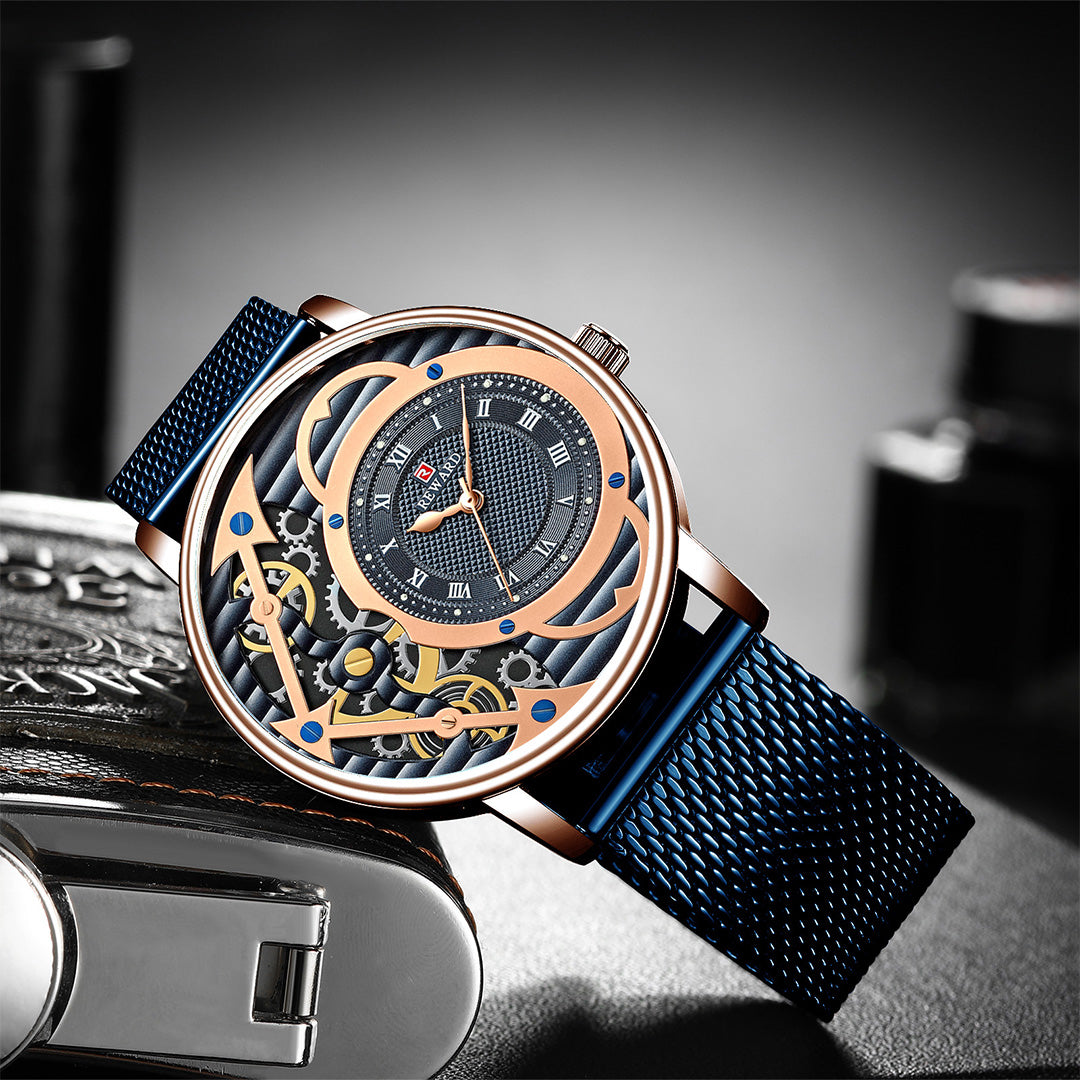 Reward-Montre Homme Luxe Quartz Mode Business Ultra-Fine