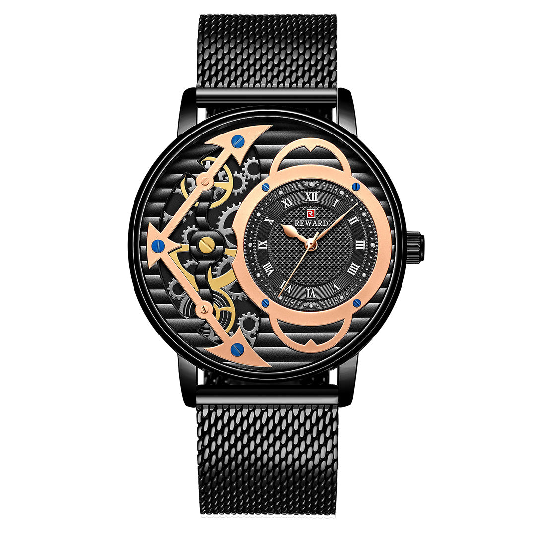 Reward-Montre Homme Luxe Quartz Mode Business Ultra-Fine