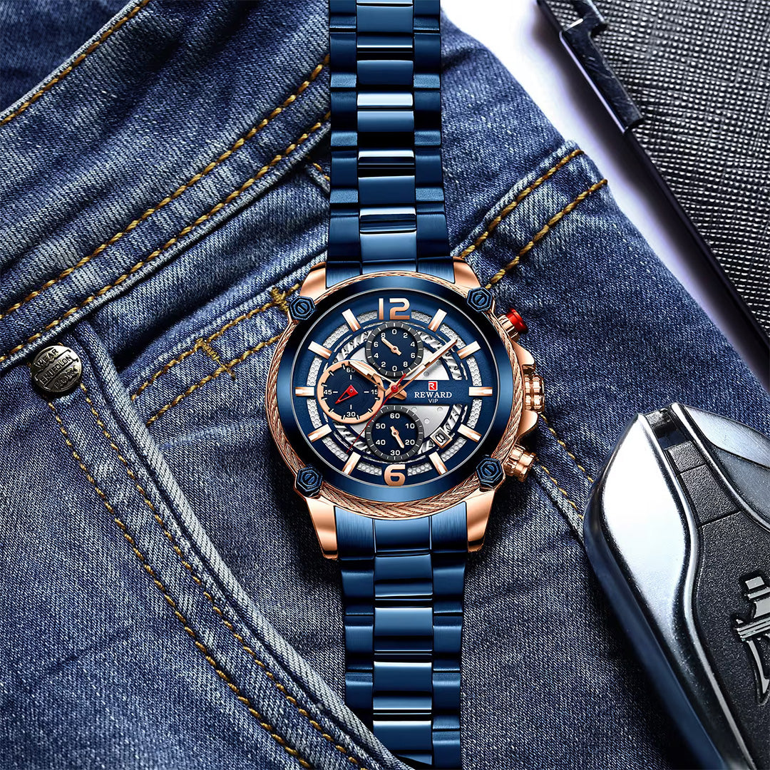 Reward-Montre Homme – Chronographe Sport & Mode Mouvement Multifonction