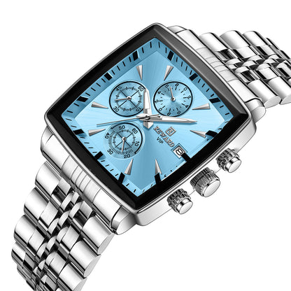 Reward- Montre Homme Carrée Chronographe Précis Élégance & Style Business