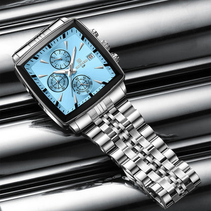 Reward- Montre Homme Carrée Chronographe Précis Élégance & Style Business