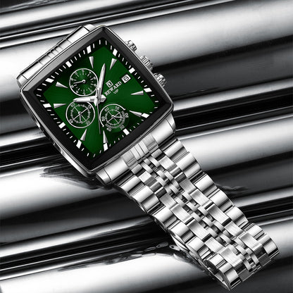 Reward- Montre Homme Carrée Chronographe Précis Élégance & Style Business
