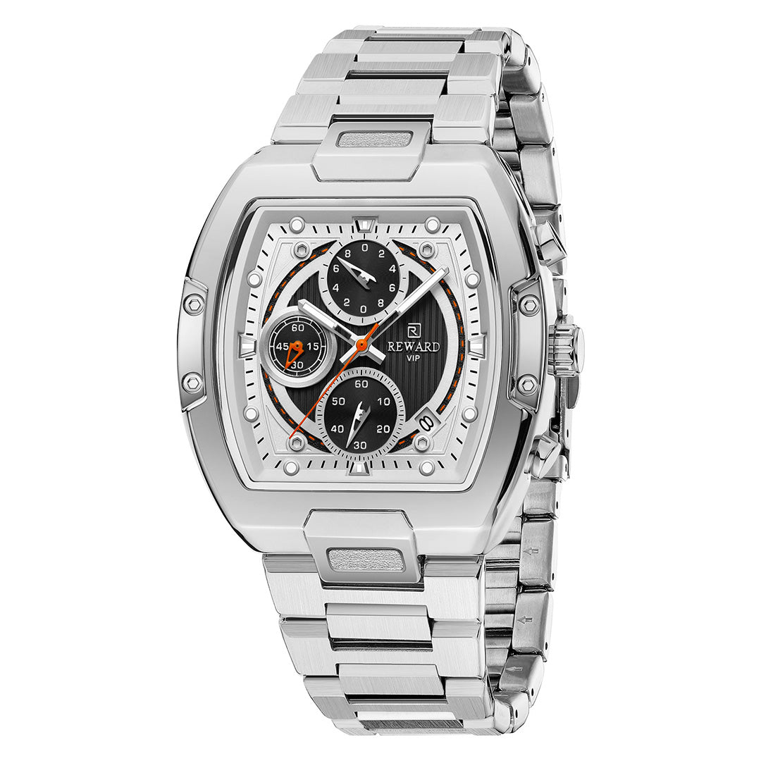 Reward-Montre Chronographe de Luxe pour Homme en Acier Inoxydable avec Affichage Lumineux