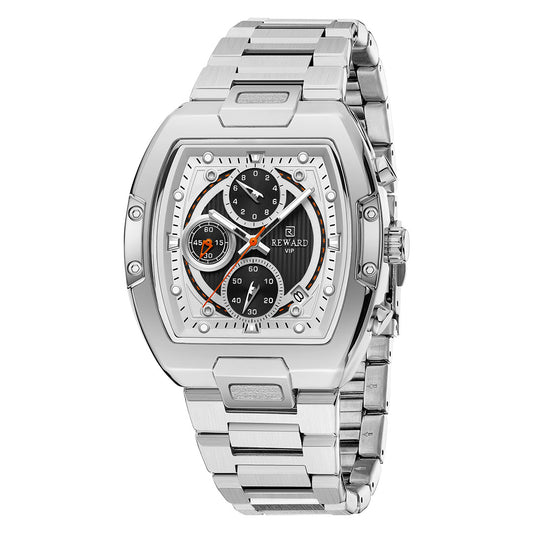 Reward-Montre Chronographe de Luxe pour Homme en Acier Inoxydable avec Affichage Lumineux