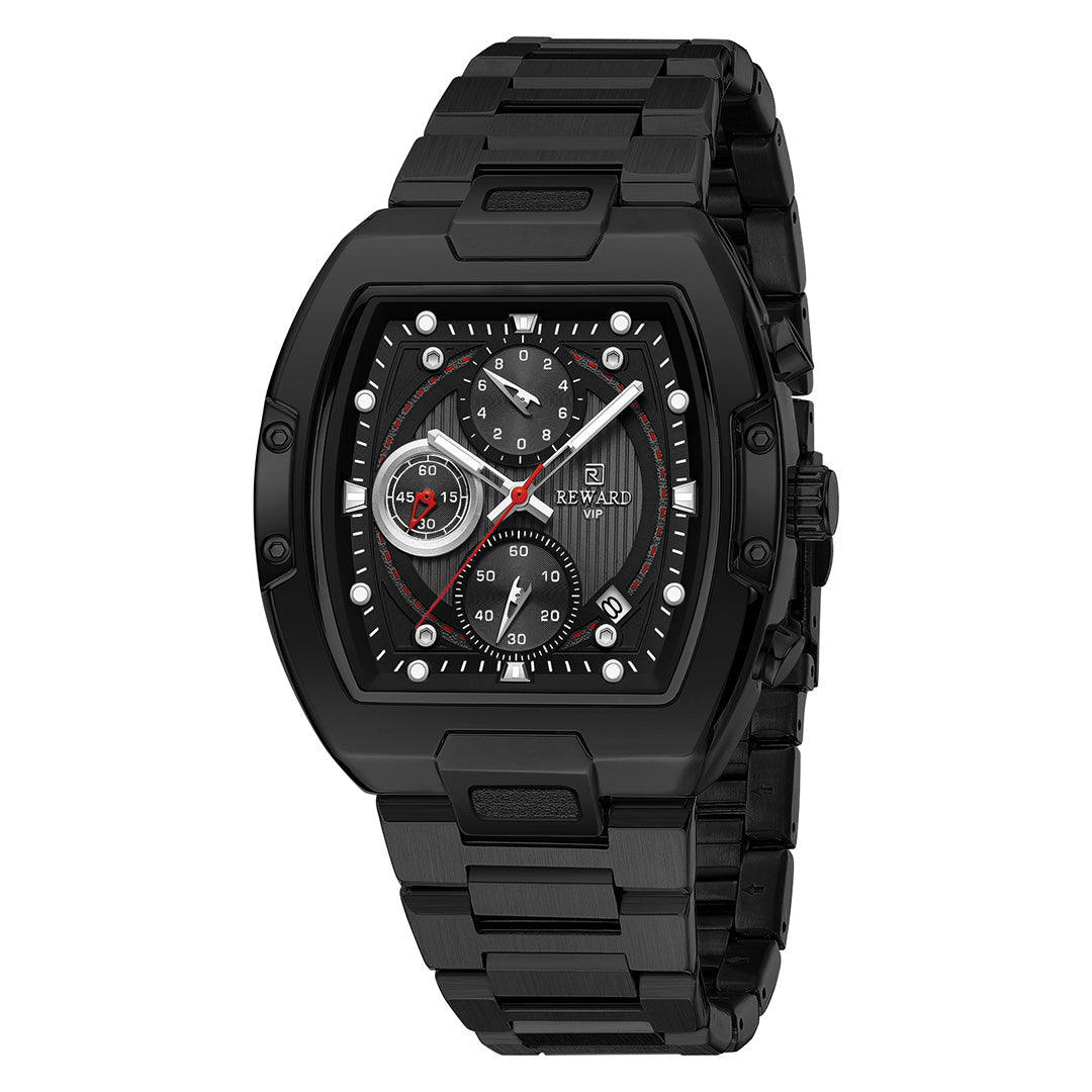 Reward-Montre Chronographe de Luxe pour Homme en Acier Inoxydable avec Affichage Lumineux
