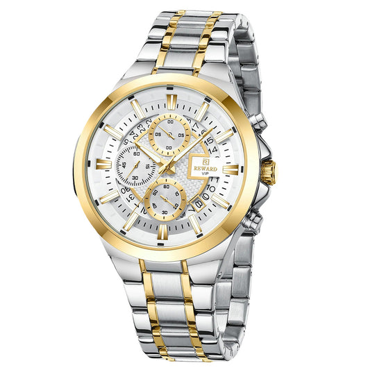 Reward-Montre de Sport Multifonctionnelle Étanche pour Homme avec Aiguilles Lumineuses