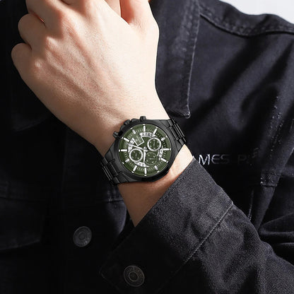 Reward-Montre de Sport Multifonctionnelle Étanche pour Homme avec Aiguilles Lumineuses