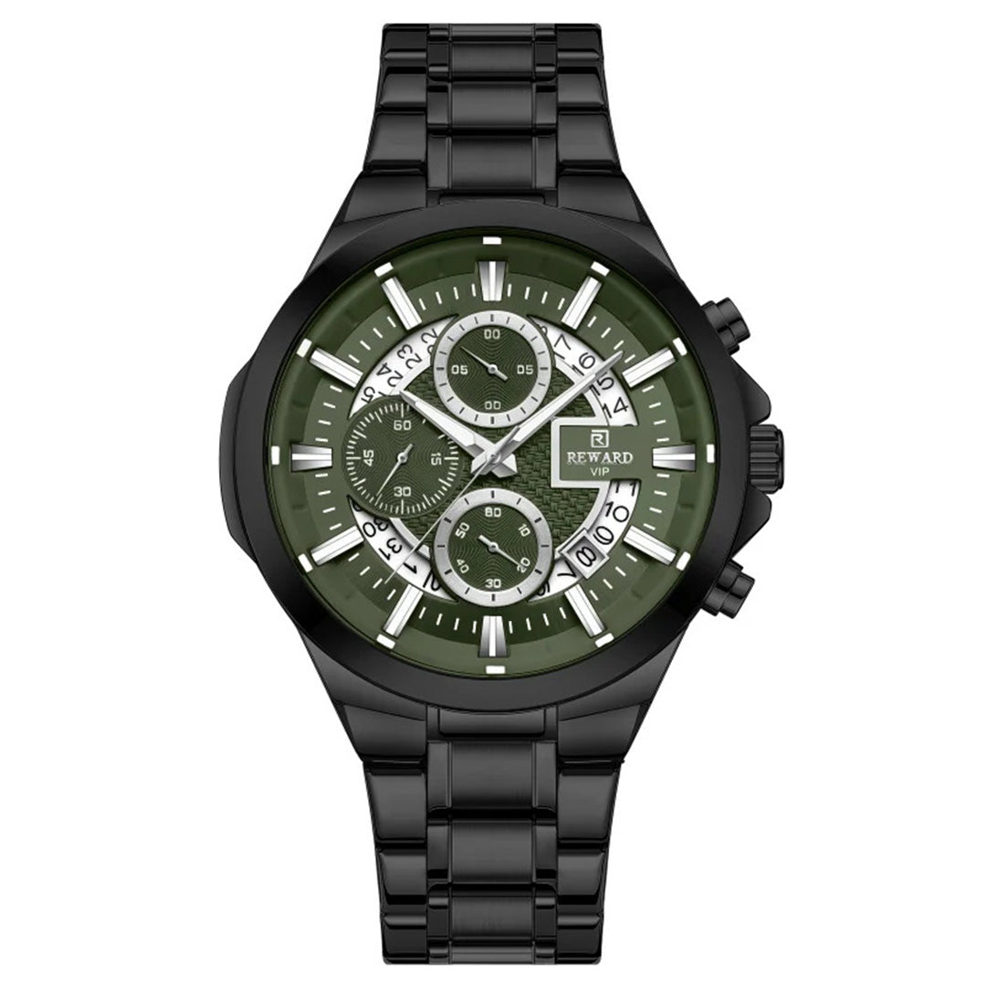 Reward-Montre de Sport Multifonctionnelle Étanche pour Homme avec Aiguilles Lumineuses