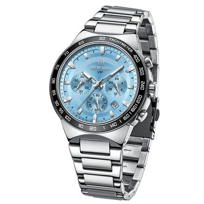 Reward-Montre Homme VIP Quartz Mode en Acier Inoxydable & Affichage Lumineux