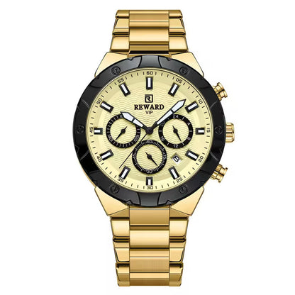 Reward-Montre VIP de Luxe-Chronographe Quartz Mode & Affichage Lumineux