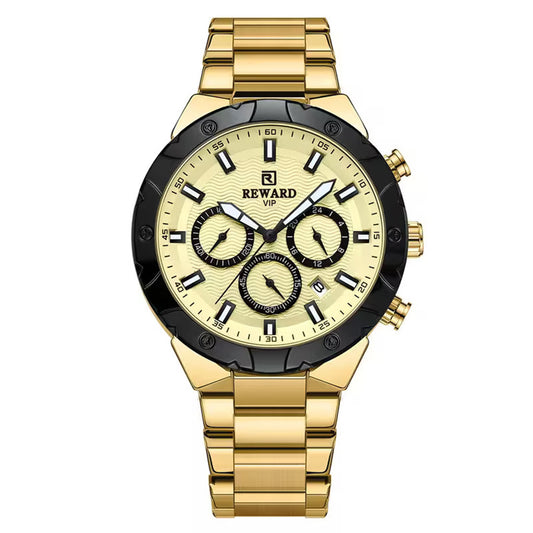 Reward-Montre VIP de Luxe-Chronographe Quartz Mode & Affichage Lumineux