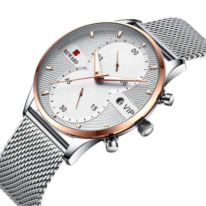 Reward-Montre VIP Chronographe Luxe Acier Inoxydable. Style Raffiné pour Homme