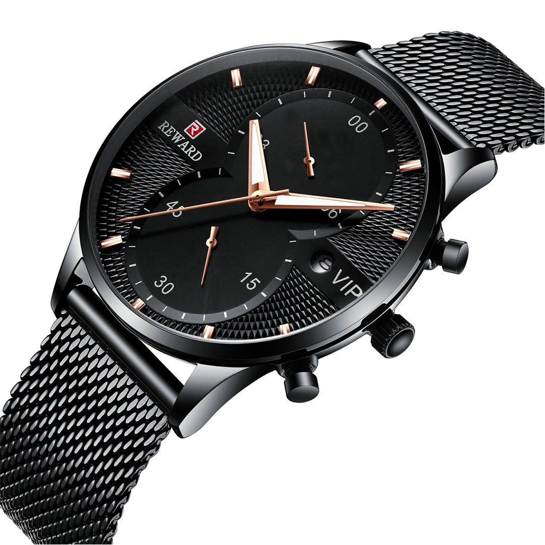 Reward-Montre VIP Chronographe Luxe Acier Inoxydable. Style Raffiné pour Homme