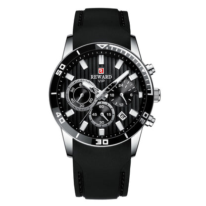 Reward-Montre Homme – Quartz Sport & Mode Bracelet Silicone Confortable