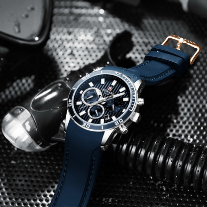 Reward-Montre Homme – Quartz Sport & Mode Bracelet Silicone Confortable