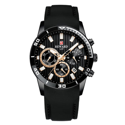Reward-Montre Homme – Quartz Sport & Mode Bracelet Silicone Confortable