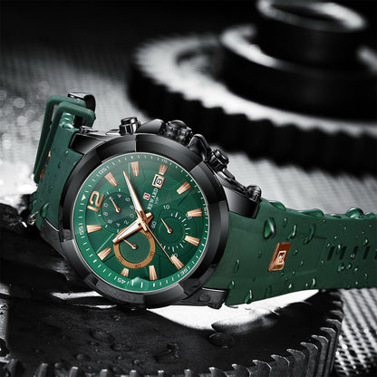 Reward-Montre Homme Design Tendance Style Audacieux. Quartz Précis & Bracelet Silicone Confortable