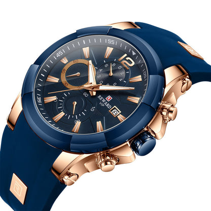 Reward-Montre Homme Design Tendance Style Audacieux. Quartz Précis & Bracelet Silicone Confortable