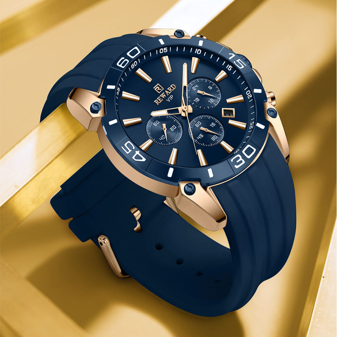 Reward-Montre Sport et Gaming à Quartz pour Homme. Style Audacieux. Bracelet en Silicone