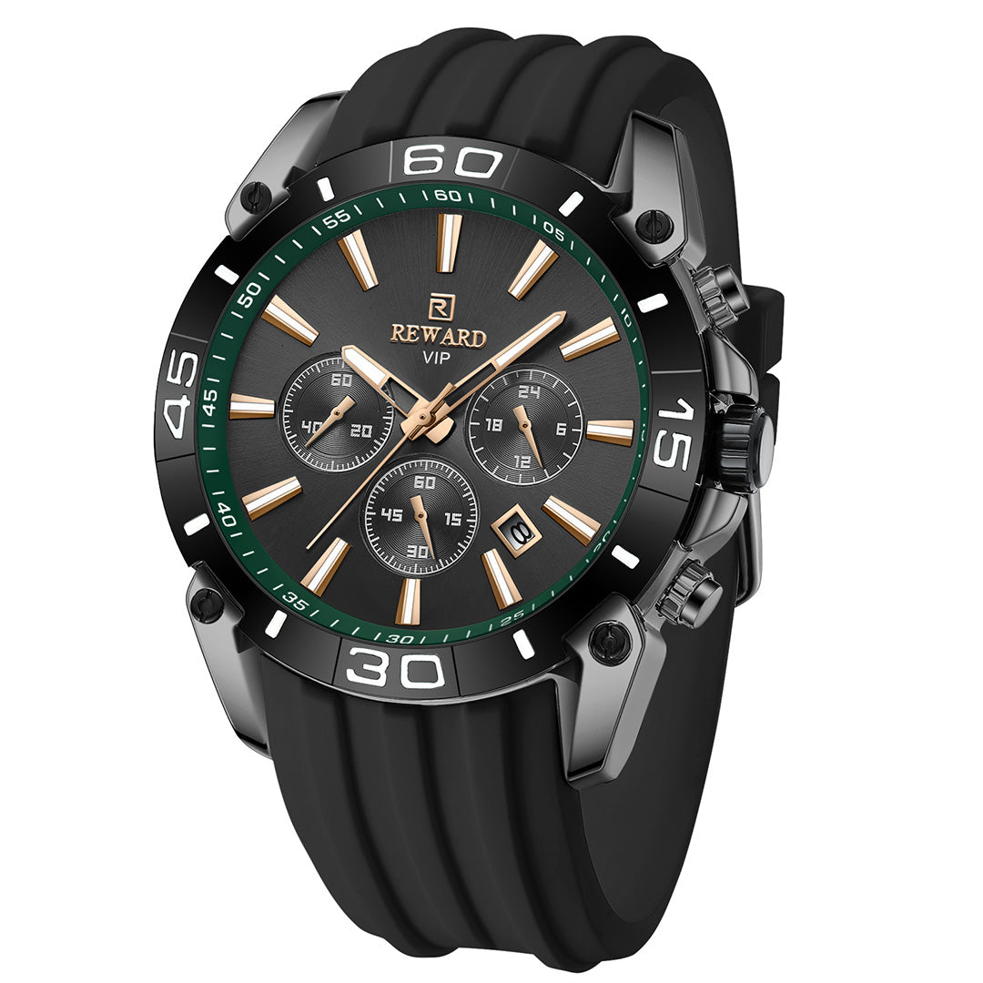 Reward-Montre Sport et Gaming à Quartz pour Homme. Style Audacieux. Bracelet en Silicone