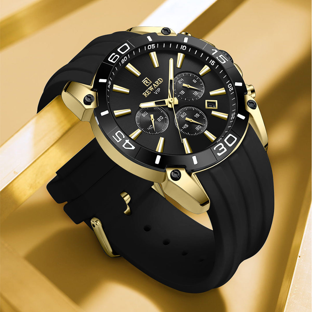 Reward-Montre Sport et Gaming à Quartz pour Homme. Style Audacieux. Bracelet en Silicone