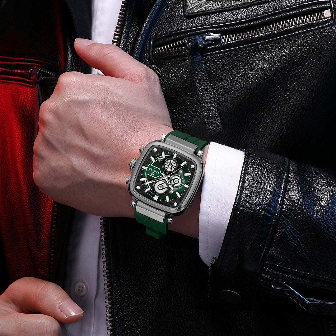 Reward-Montre à Quartz Sport et Mode Homme Étanche avec Bracelet en Silicone