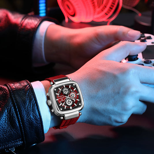 Reward-Montre à Quartz Sport et Mode Homme Étanche avec Bracelet en Silicone