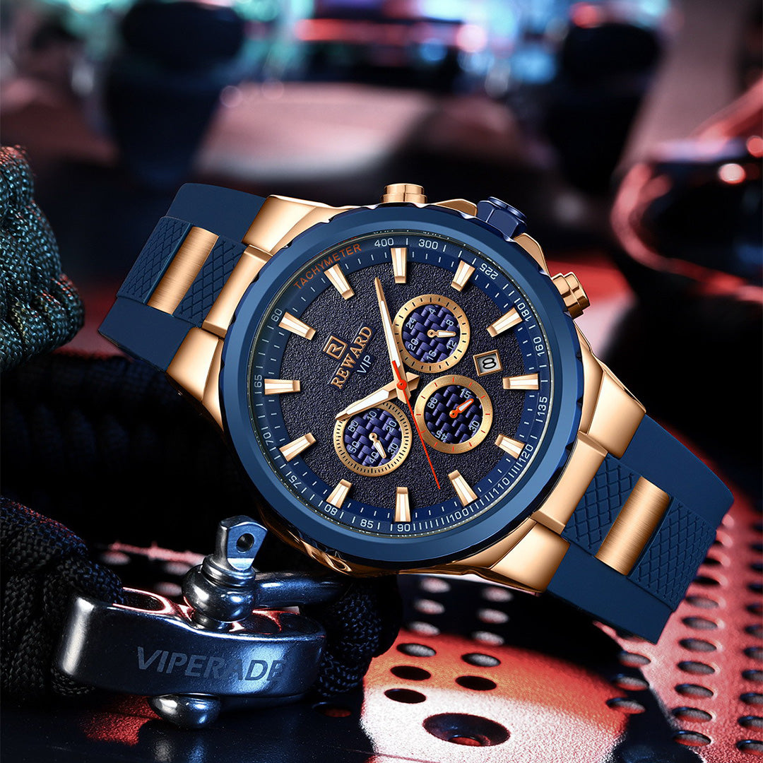 Reward-Montre Homme Quartz Précis – Élégante Sportive et Étanche