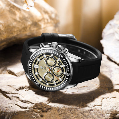 Reward-Montre Homme Quartz– Sport Multifonction Bracelet Silicone