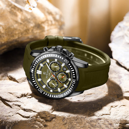 Reward-Montre Homme Quartz– Sport Multifonction Bracelet Silicone