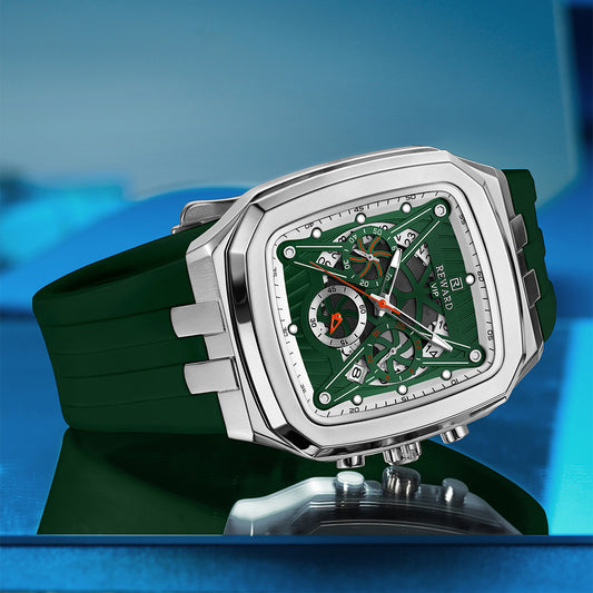 Reward-Montre à Quartz Sport et Mode Homme-Style Audacieux avec Bracelet en Silicone