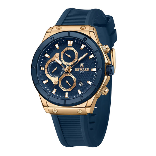 Reward-Montre Homme Fine Sport & Mode Quartz avec Bracelet Silicone