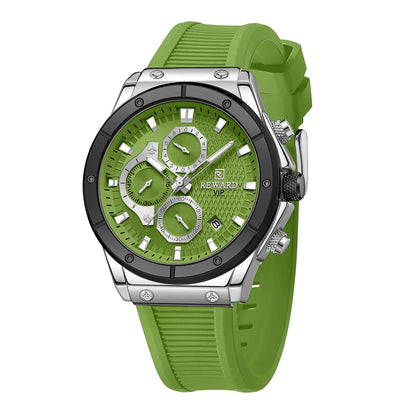 Reward-Montre Homme Fine Sport & Mode Quartz avec Bracelet Silicone