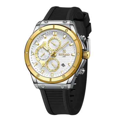 Reward-Montre Homme Fine Sport & Mode Quartz avec Bracelet Silicone