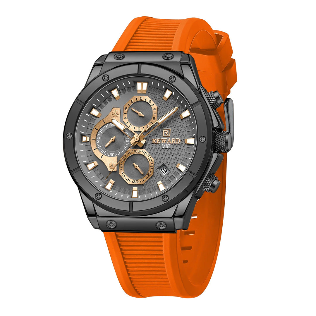Reward-Montre Homme Fine Sport & Mode Quartz avec Bracelet Silicone